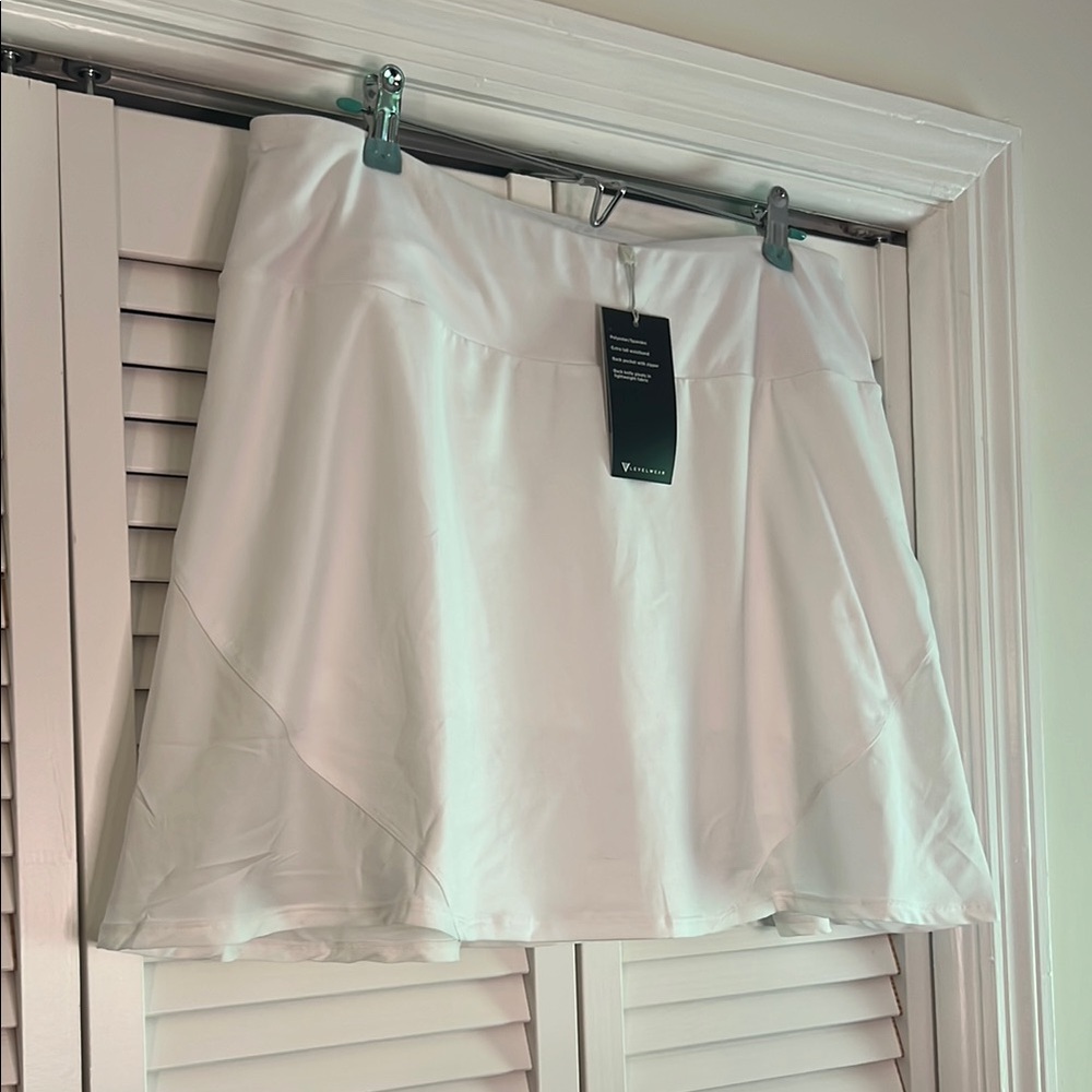 Levelwear - Glee - white tennis skort
